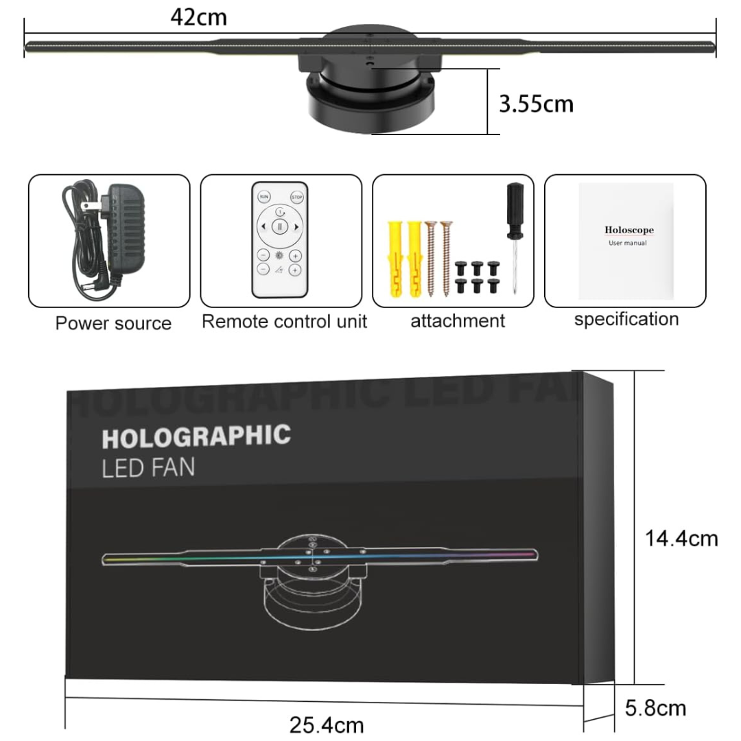 Holograma Ventilador 3D