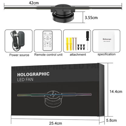Holograma Ventilador 3D